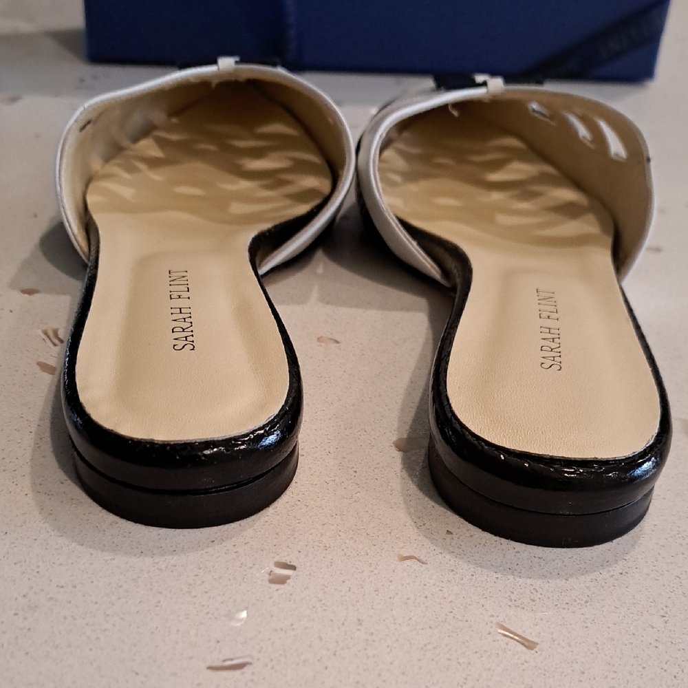 NIB Sarah Flint Kim Leather Mules - Picture 7 of 10